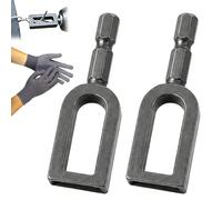Electric Drill Wire Twisting Tool, Wire Twister Tool For Drill, Heavy Duty Wire Twister for Drill With 1/4" Hex Shank for Fence Repair, Rebar Tying, Farm, Garden And Construction (2PCS-b)