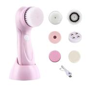 Electric Face Scrubber, Rechargeable Facial Cleansing Brush, 2.36x2.36x6.54 inches Deep Pore Cleanser Tool for Forehead, Nose, Chin, Cheeks, Body Skincare Routine and Beauty Self Care System