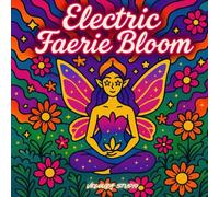 Electric Faerie Bloom: Psychedelic Fantasy Fairies and Glowing Garden Realms for Calm Coloring