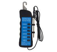 Electric Fence Tester Voltage Meter | 10000V Weatherproof Tool with 6 Indicator Lights | Portable Fence Tester for Farm/Garden/Livestock | ABS & Copper Material