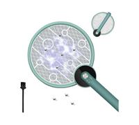 Electric Fly Swatter, Mosquito Protection, Bug Killer, USB Rechargeable, 3000V Clear UV Light, Three