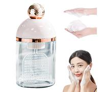 Electric Foam Maker for Face Wash, Electric Facial Cleanser Foam Cup, Portable Bubble Maker, 20s Quickly Foaming Electric Rich Foam Bottle, Deep Skincare Cleaner Tool for Home & Travel (Pink)