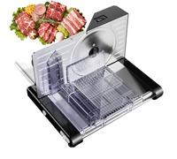 Electric Folding Slicer, 160W Cortadora Eléctrica De Alimentos Con Grosor Ajustable 1-18mm, Acero Inoxidable, Cortadora Eléctrica Plegable Para Queso Pan Embutidos Verduras