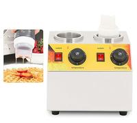 Electric Food Sauce Warmer Heater,Electric Heating Jam Jar,Double Cylinder Jam Bottle Constant Temperature Machine,0-80 ° c Adjustable Temperature Control,For Dessert Street Snack, LJJY-KK