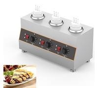 Electric Food Sauce Warmer Heater,Sauce Insulation Machine,Capable Of Dry Burning And Heating,86-185℉ Adjustable,Suitable For Insulation/Heating Chocolate Sauce, Jam, And Various Sauces, LJJY-KK, a
