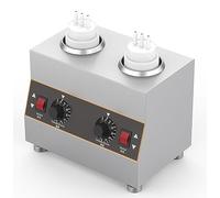 Electric Food Sauce Warmer Heater,Sauce Insulation Machine,Capable Of Dry Burning And Heating,86-185℉ Adjustable,Suitable For Insulation/Heating Chocolate Sauce, Jam, And Various Sauces, LJJY-KK, a