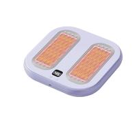 Electric Foot Massager - Heated Vibration Foot Warmer | Relaxing Massage Device for Feet with Adjustable Heat and Intensity Settings | Portable Comfort for Home Office Bedroom Living Room Dorm Apartme