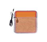 Electric Foot Warmer - Heated Pad for Bed Relaxation | Plush Fabric with 5 Setting Adjustable Controller, Washable Heating Mat, Feet Blanket for Sofa Couch Dorm Under Desk Nighttime