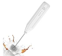 Electric Frother - 8.86 Inch Adjustable Coffee Foamer for Latte Creation, Matcha Blending with Rechargeable Function, Mixer Maker for Cappuccino Tea Chocolate Drinks, Stainless Steel Black