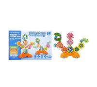 Electric Gear Toy, 6.69 inches STEM Educational Electric Building Blocks Set for Interactive Learning Feature, Motorized Gear Construction Toy for Preschool Kids Development Use, Home Classroom School