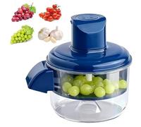 Electric Grape Peeling Machine,2025 Upgraded New Electric Automatic Peeling Machine for Food,Garlic Automatic Peeler Machine for Grapes, Garlic, Tomato, Cherry, Rechargeable Home (Blue)