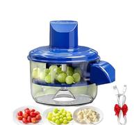 Electric Grape Peeling Machine, Automatic Fruit and Vegetable Peeler,Garlic Peeler Machine, Rechargeable Home Kitchen Aid Peelers for Elderly,Effortless Peeling for Home Kitchen (Blue)