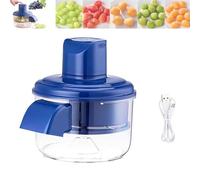 Electric Grape Peeling Machine, Commercial Automatic Cherry Tomatoes Peeler Skinning Tool, Rechargeable Peelers Skinning Tool for Kitchen for Garlic, Grapes, Cherry, Tomatoes (Blue)
