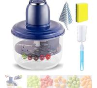 Electric Grape Peeling Machine, Grape Peeler Machine, Automatic Small Fruit Tomato Peeler Tool, Rechargeable Commercial Smart Fruit Machine for Grapes, Cherry (Blue 2)