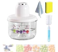Electric Grape Peeling Machine, Grape Peeler Machine, Automatic Small Fruit Tomato Peeler Tool, Rechargeable Commercial Smart Fruit Machine for Grapes, Cherry (White)