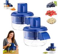 Electric Grape Peeling Machine, Multifunctional Automatic Peeling Machine, Portable Automatic Electric Peeler Fruits and Vegetables for Grapes, Garlic, Tomato, Cherry (2Pcs)