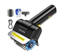 Electric Grill Brush, Usb Rechargeable Barbecue Cleaner, 1.97x2.44in High Torque Wire Bristle Scrubbing System, Stainless Steel Cleaning Head Design, Outdoor Barbecue Grill Maintenance Use