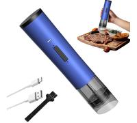Electric Grinder, Recargable Mill, Automatic Salt and Pepper Grinder, 1200 mAh Battery Powered, Hand, Adjustable Coarseness, 20 W, Stainless Steel, 1,97 pulgadas