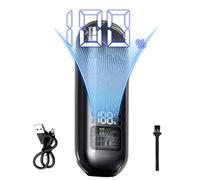Electric Grooming Trimmer, Nose ear Hair Clipper Tool Kit, Cable Recargable Precision Cutter Use, Digital Display Men Women Personal Care Device, Facial Hair Cleaning Trimming Machine