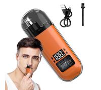 Electric Grooming Trimmer, Nose ear Hair Clipper Tool Kit, Cable Recargable Precision Cutter Use, Digital Display Men Women Personal Care Device, Facial Hair Cleaning Trimming Machine