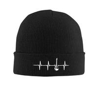 Electric Guitar Heartbeat Knitted Hats Winter Warm Beanies Cap Unisex Knit Bonnet Caps Fashion