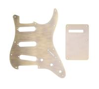 Electric Guitar Pickguard, Bronze Metal sss Pickup, Pickguard and Backplate Set, Suitable for Electric Guitars, 3 Single coil Configuration Hardware