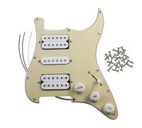 Electric Guitar Pickguard Golpeador precableado cargado for guitarra eléctrica, varios colores for elegir(Light brown 3ply)