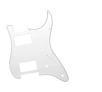 Electric Guitar Pickguard Instrument Parts 10 Uds. Golpeador De Guitarra Multicolor 3 Capas 11 Agujeros HH Dos Humbucker Placa Antiarañazos Para Guitarra Eléctrica ST/FD(White)