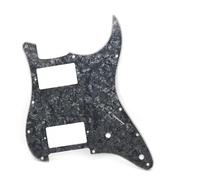 Electric Guitar Pickguard Instrument Parts 10 Uds. Golpeador De Guitarra Multicolor 3 Capas 11 Agujeros HH Dos Humbucker Placa Antiarañazos Para Guitarra Eléctrica ST/FD(Black)