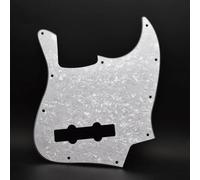 Electric Guitar Pickguard Instrument Parts 10 Uds Multi Color 10 Agujeros 4 Cuerdas Jazz J Bass Pickguard PVC Bajo Guitarra Pick Guard Negro Accesorios Para Guitarra Eléctrica(White)