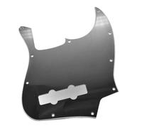 Electric Guitar Pickguard Instrument Parts 10 Uds Multi Color 10 Agujeros 4 Cuerdas Jazz J Bass Pickguard PVC Bajo Guitarra Pick Guard Negro Accesorios Para Guitarra Eléctrica(Black1)