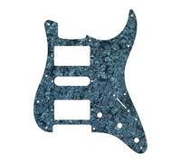Electric Guitar Pickguard Instrument Parts Golpeador De Guitarra Eléctrica De Calidad 11 Agujeros Placa Rayada Bobina Humbucker HSH Piezas De Guitarra Patrón De Llama(4Ply1)