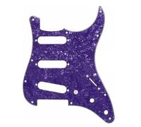 Electric Guitar Pickguard Instrument Parts Golpeador De Guitarra Eléctrica SSS 3 Capas 11 Agujeros Con Tornillo Para Piezas De Repuesto De Guitarra Estilo FD/ST 1 Uds(SSS Purple)
