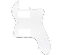 Electric Guitar Pickguard Instrument Parts Golpeador De Guitarra HH Cubierto De Concha De Tortuga De 12 Agujeros Para Accesorios De Guitarra Eléctrica(White 3Ply)