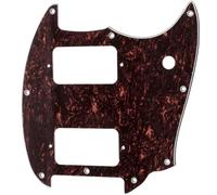 Electric Guitar Pickguard Instrument Parts Golpeador De Guitarra HH De Esquina Redonda De 9 Agujeros Negro 2 Humbuckers Para Accesorios De Guitarra Eléctrica(Red Tortoise)