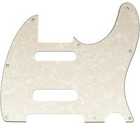 Electric Guitar Pickguard Instrument Parts Golpeador De Guitarra SS De 8 Agujeros Para Guitarra Eléctrica Para Pastilla SS De Esquina Redonda TL, Bobina Única(Aged White)