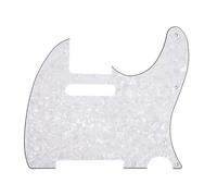 Electric Guitar Pickguard Instrument Parts Golpeador Envejecido De 3 Capas Para Guitarra, Instrumento Musical Envejecido, Accesorios De Piezas De Guitarra(White 1)