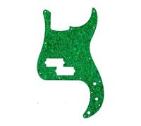 Electric Guitar Pickguard Instrument Parts Guitarra Eléctrica - Para Fd Standard P Bajo Golpeador Placa Rayada Patrón De Llama(Green)