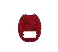 Electric Guitar Pickguard Instrument Parts Panel Golpeador De Bajo Eléctrico, Golpeador De Bajo De 4 Cuerdas(Red)