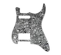 Electric Guitar Pickguard Instrument Parts Piezas De Guitarra Eléctrica 11 Agujeros HS Humbucker Golpeador De Guitarra Placa Rascadora Ajuste Estandarizado(White)
