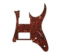 Electric Guitar Pickguard Instrument Parts Piezas de guitarra eléctrica, 5 uds., para golpeador de guitarra HH Humbucker, placa rayada, patrón de llama(4Ply12)