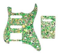 Electric Guitar Pickguard Instrument Parts Piezas De Guitarra Eléctrica Para Golpeador De Guitarra Humbucker HSS De 11 Agujeros Placa Trasera Para Rascar(Shell4)