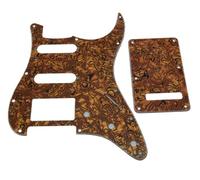 Electric Guitar Pickguard Placa rascadora for golpeador de guitarra, cubierta Trem, tornillos, varios colores(Color15)