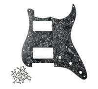 Electric Guitar Pickguard Protector de guitarra eléctrica 11 orificios, adecuado for accesorios estilo moderno estándar, varios colores for elegir(Black1 4ply)
