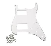Electric Guitar Pickguard Protector de guitarra eléctrica 11 orificios, adecuado for accesorios estilo moderno estándar, varios colores for elegir(White 3ply)