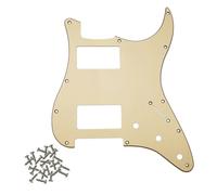 Electric Guitar Pickguard Protector de guitarra eléctrica 11 orificios, adecuado for accesorios estilo moderno estándar, varios colores for elegir(Light yellow 3ply)
