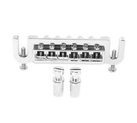 Electric Guitar Roller Bridge | High Stability Metal Saddle Stops String Breakage/Tuning Issues | Silver Replacement for Enhanced Performance