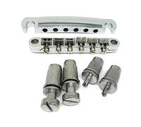 Electric Guitar Rollers Saddle Bridge Tune O-Matic Tailpiece Set for Electric Guitar Replacement Parts