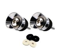 Electric Guitar Strap Locks 2pcs - Guitar End Pins Flat Head Metal Strap Of