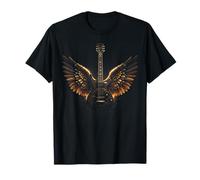 Electric Guitar with Wings Music Lover Rock and Roll Camiseta